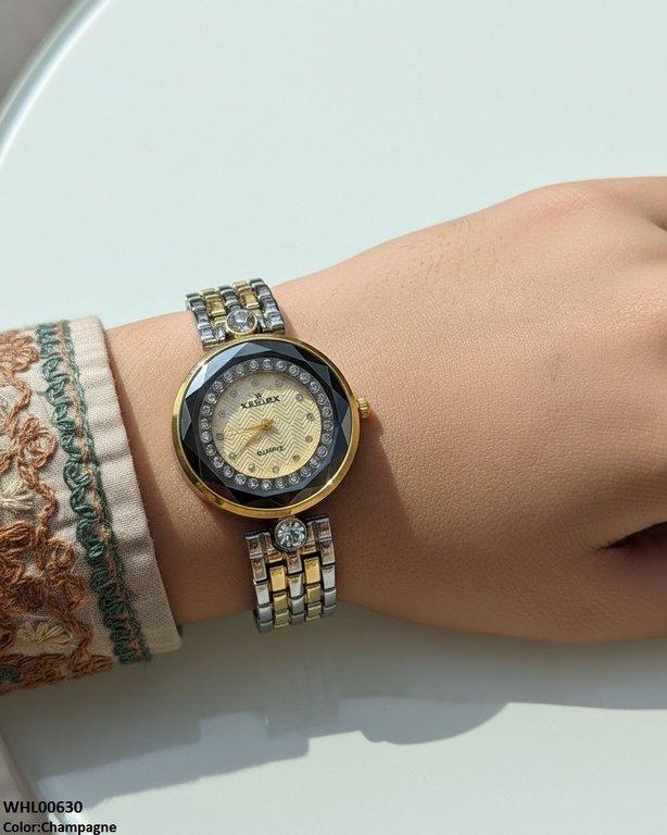 WHL00630 ZWA Round Stone Dial Women's Watch - WHL