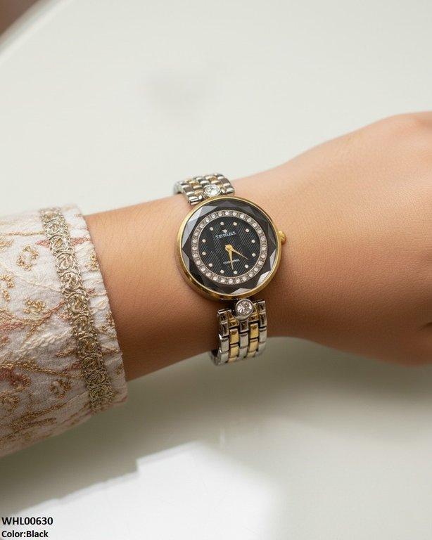 WHL00630 ZWA Round Stone Dial Women's Watch - WHL