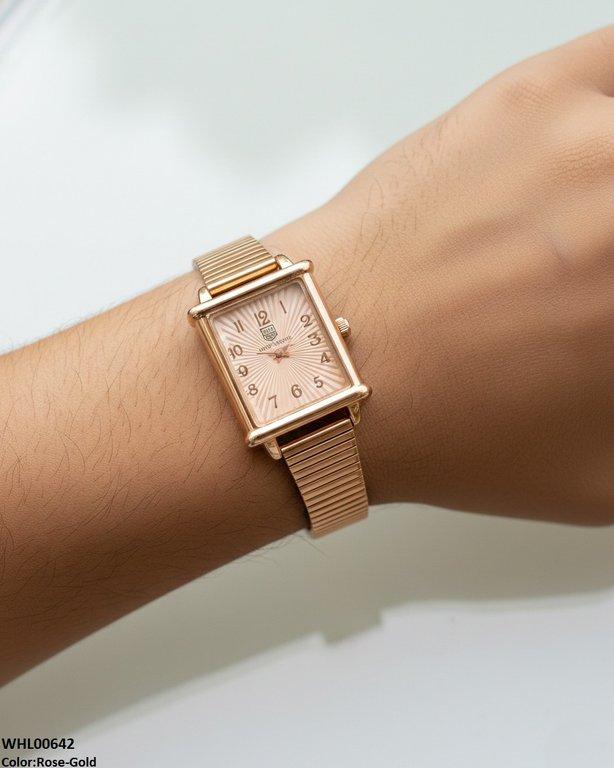 WHL00642 ZWA Square Flower Shafal Chain Women's Watch - WHL