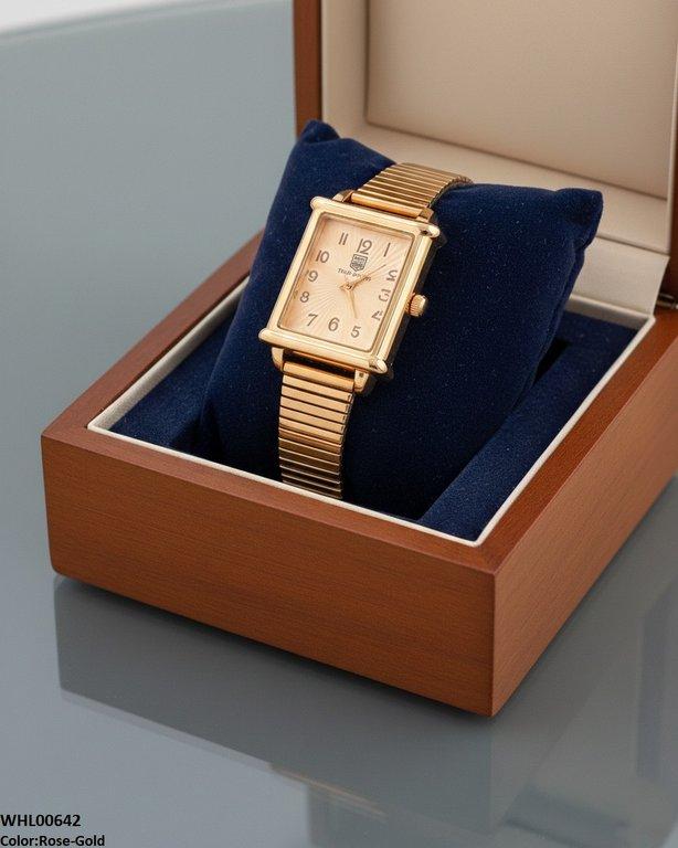 WHL00642 ZWA Square Flower Shafal Chain Women's Watch - WHL