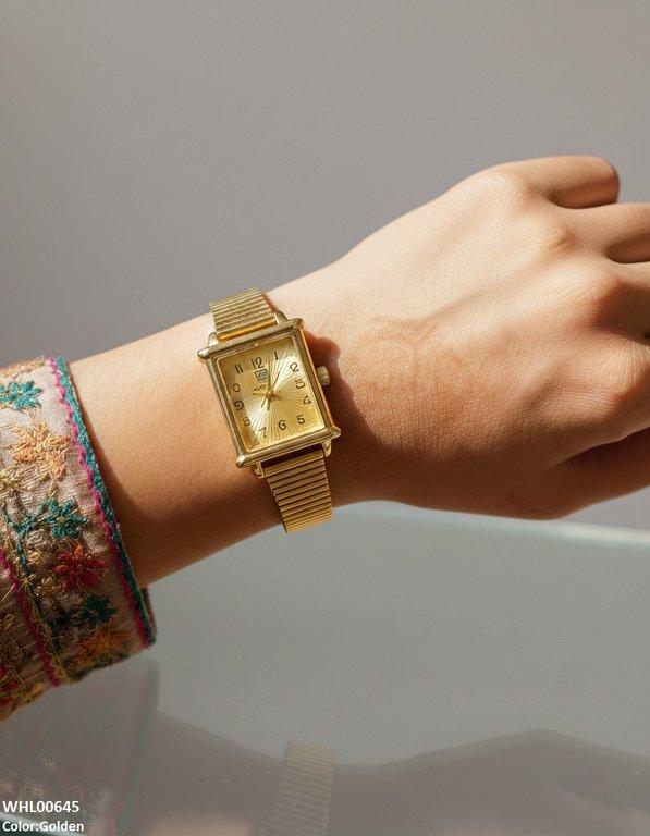WHL00645 ZWA Square Flower Shafal Chain Women's Watch - WHL