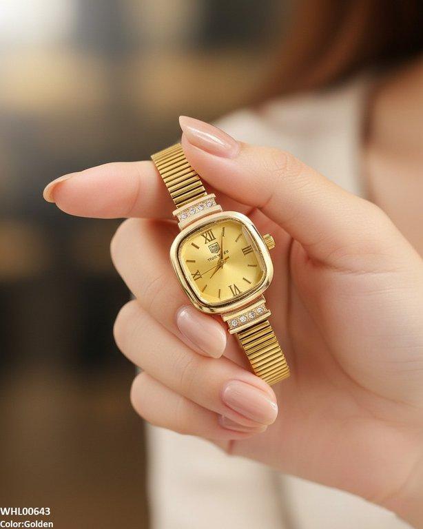 WHL00643 ZWA Square Dial Shafal Chain Women's Watch - WHL