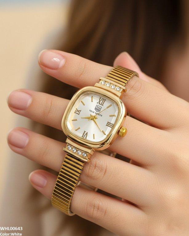 WHL00643 ZWA Square Dial Shafal Chain Women's Watch - WHL