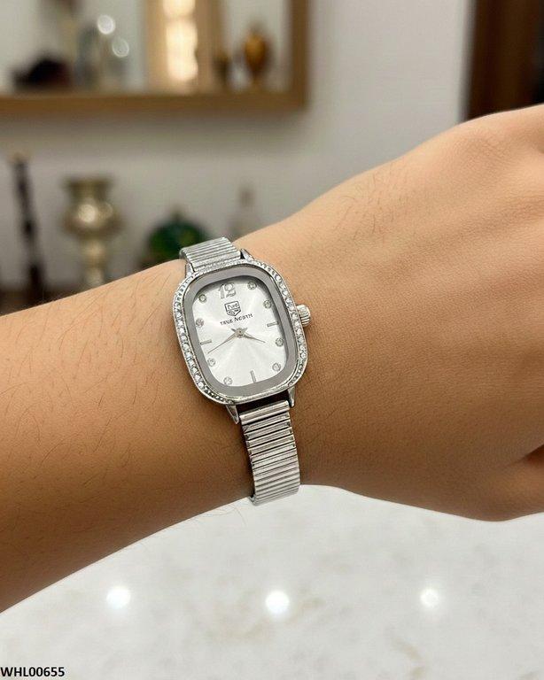 WHL00655 ZWA Rectangle Stone  Shafal Chain Women's Watch - WHL