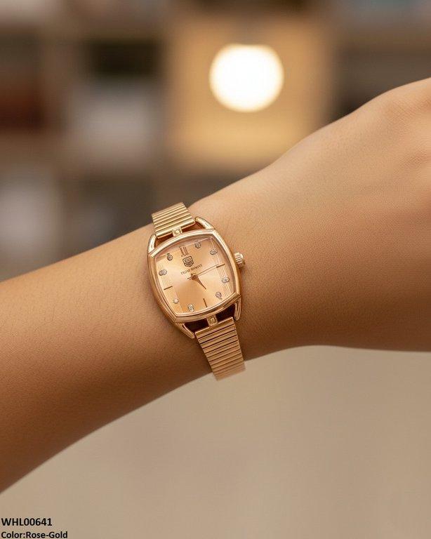 WHL00641 ZWA Square Dial Shafal Chain Women's Watch - WHL