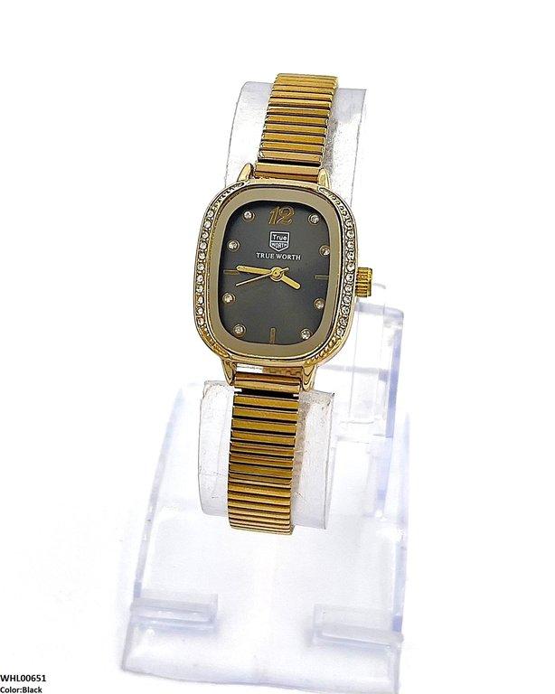 WHL00651 ZWA Rectangle Stone Shafal Chain Women's Watch - WHL