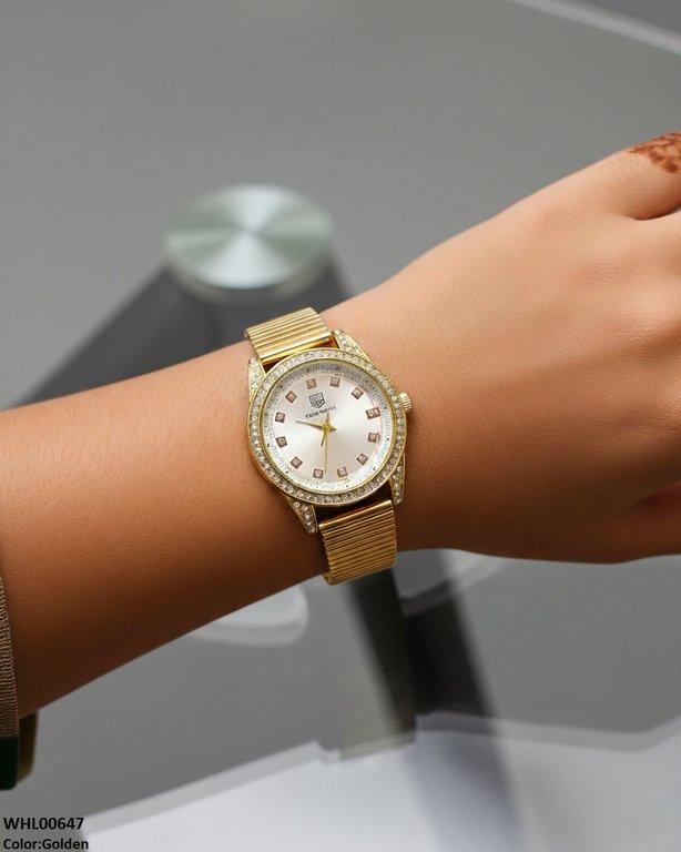 WHL00647 ZWA Round Stone Shafal Chain Women's Watch - WHL