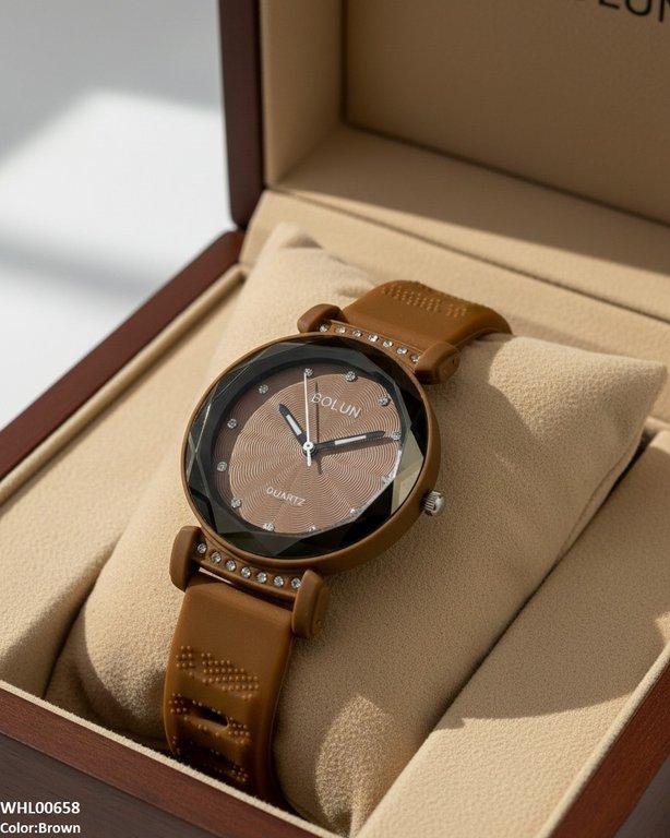 WHL00658 ZWA Round Stone Dial Women's Watch - WHL