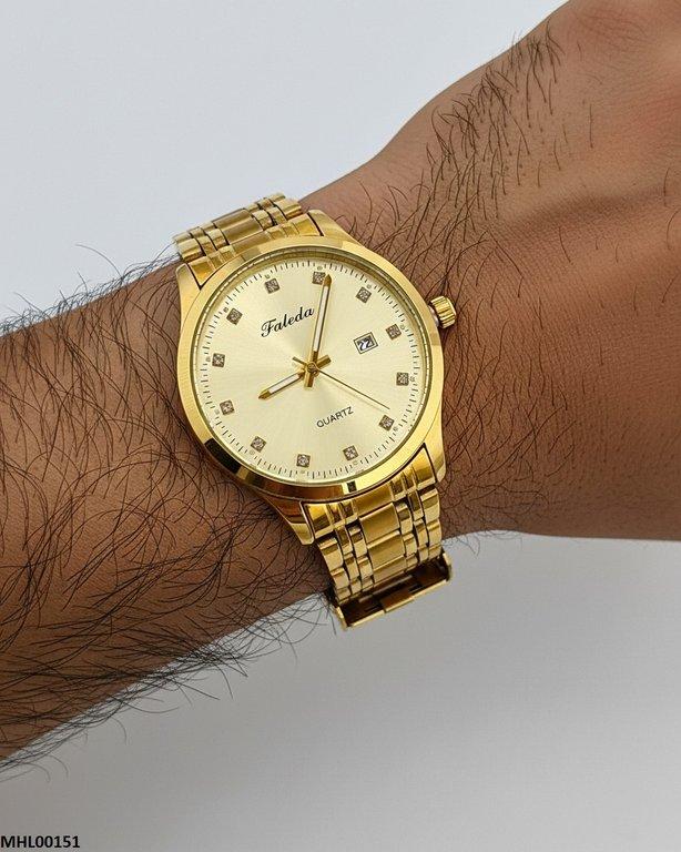 MHL00151 HWR Round Stone Dial Men's Watch - MHL