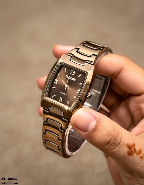 WHL00667 HWR Square Bezel Women's Watch - WHL