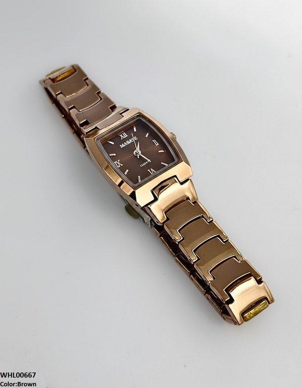 WHL00667 HWR Square Bezel Women's Watch - WHL