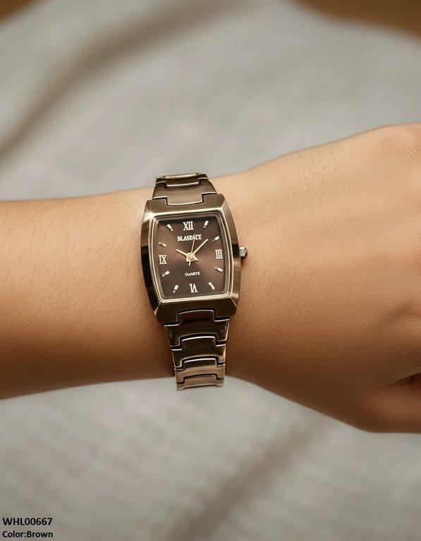 WHL00667 HWR Square Bezel Women's Watch - WHL