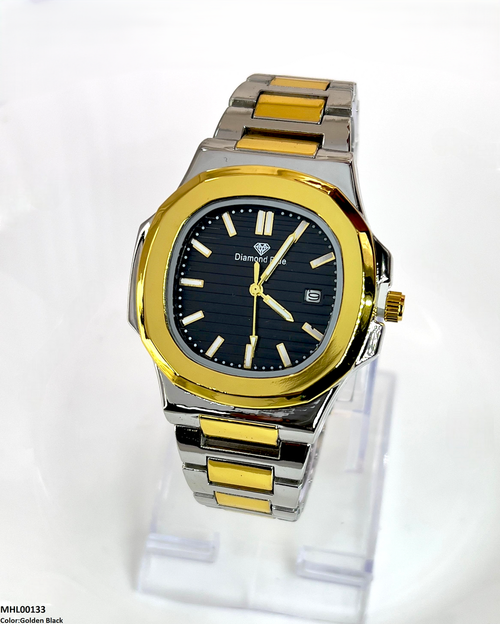 MHL00133 HWR Hexagon Bezel Men's Watch - MHL