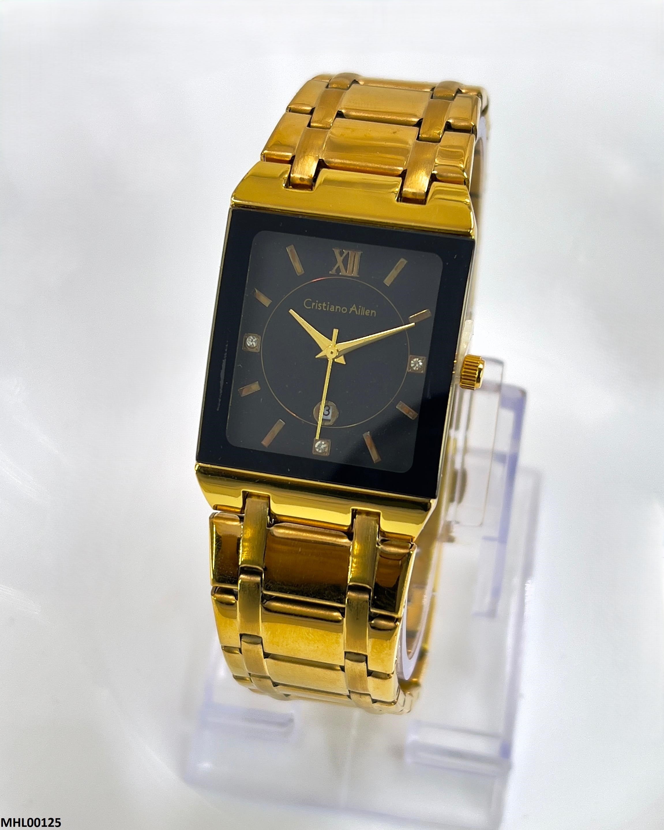 MHL00125 HWR Rectangle Dial Men's Watch - MHL