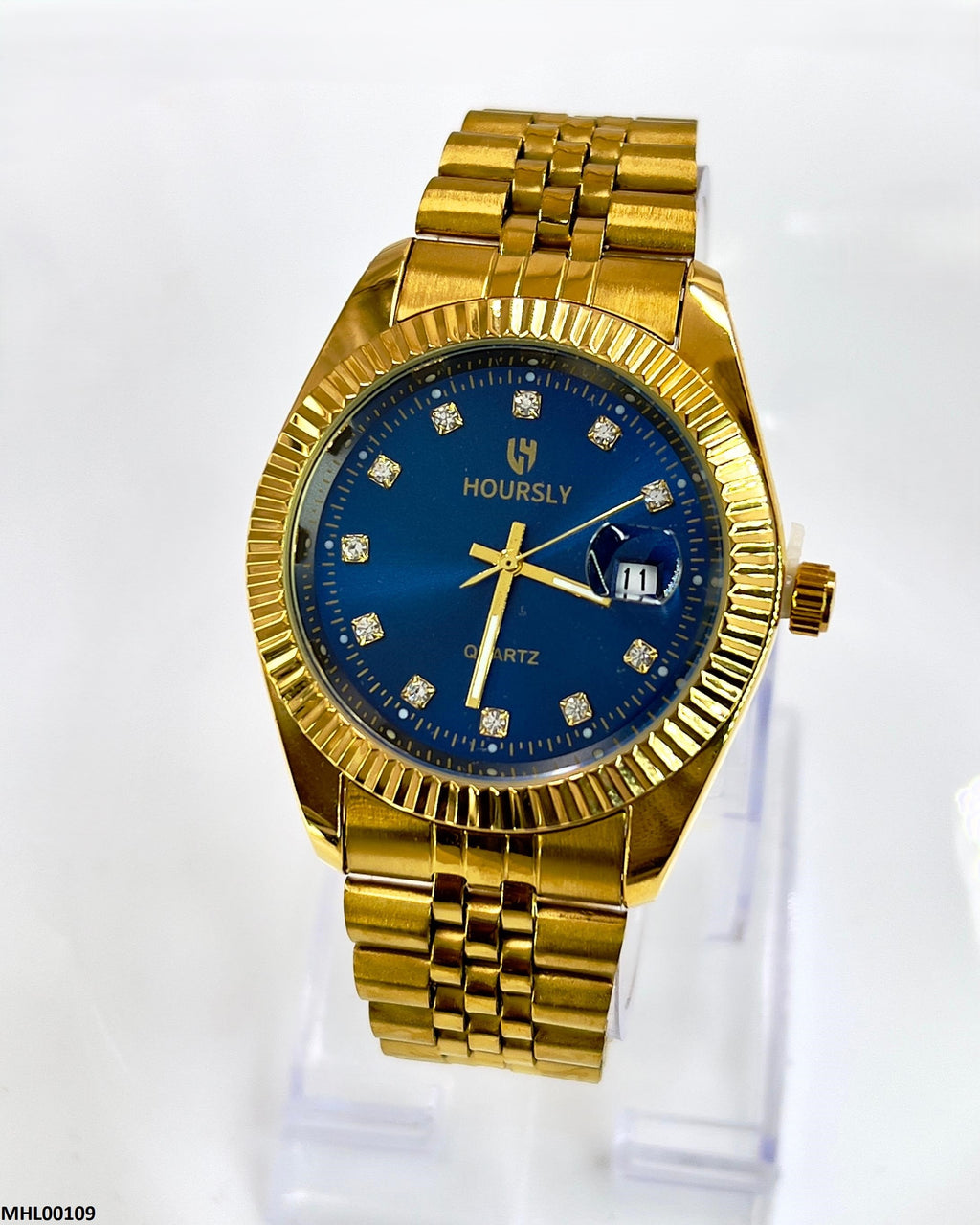 MHL00109 HWR Round Blue Dial Men's Watch - MHL