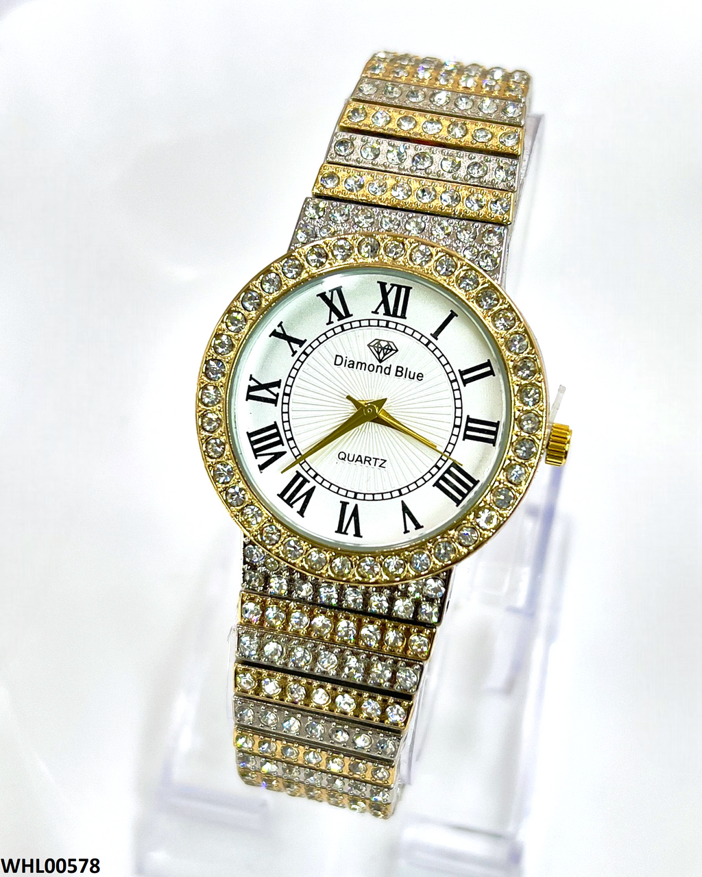 WHL00578 HWR Round Diamond Dial Women's Watch - WHL