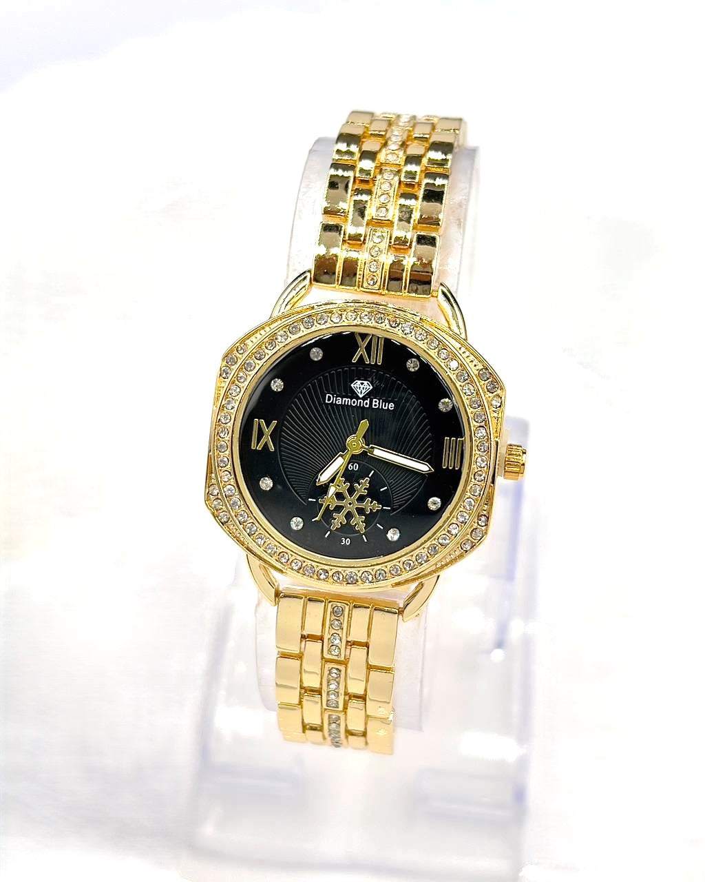 WHL00598 HWR Round Rhinestone Women's Watch - WHL