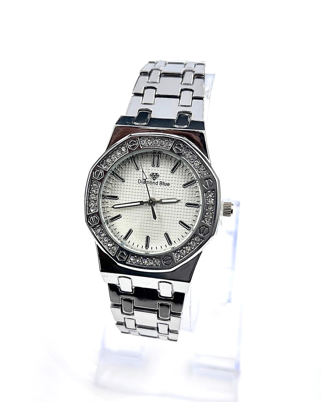 WHL00610 HWR Round Rhinestone Bezel Women's Watch - WHL