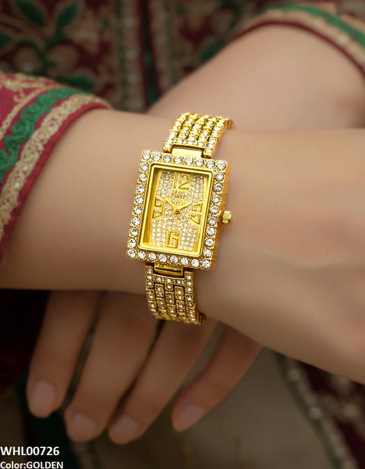 WHL00726 HWR Rectangle Dial Women's Watch - WHL