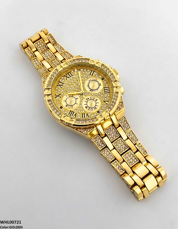 WHL00721 HWR Round Rhinestone Women's Watch - WHL