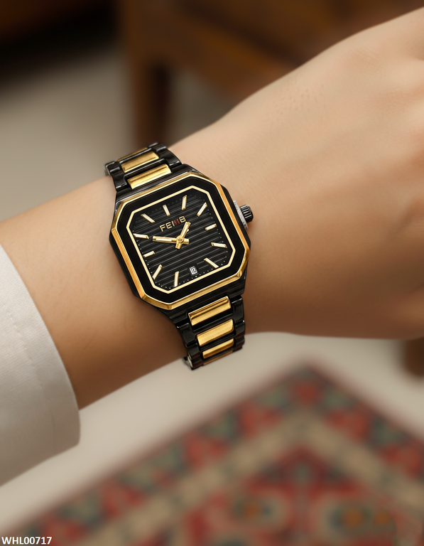 WHL00717 HWR Square Bezel Women's Watch - WHL