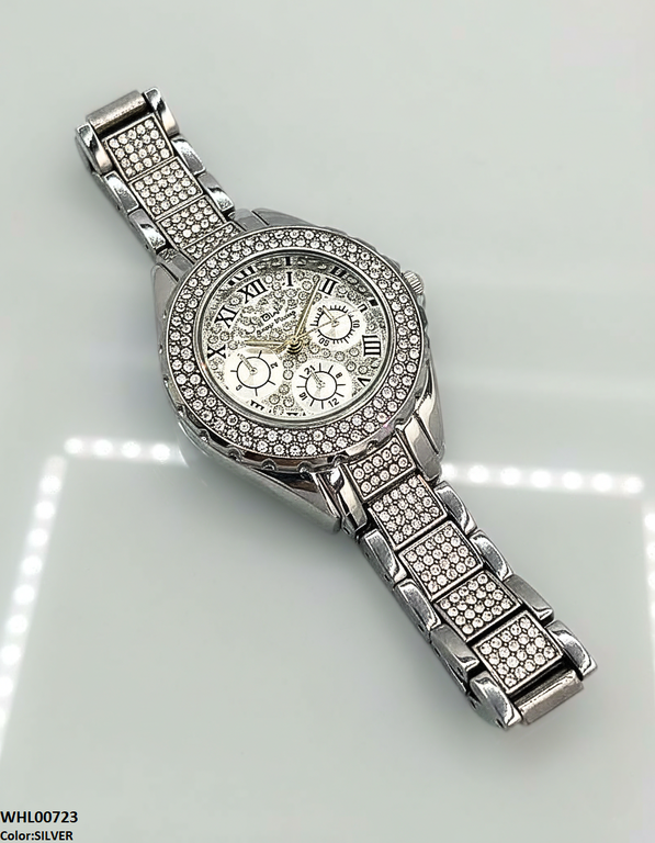 WHL00723 HWR Round Stone Dial Women's Watch - WHL