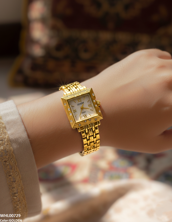 WHL00729 HWR Square Dial Women's Watch - WHL