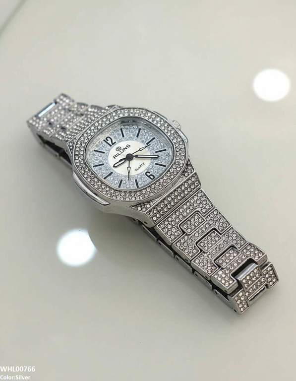 WHL00766 ZWA Rhinestone Round Dial Women's Watch - WHL