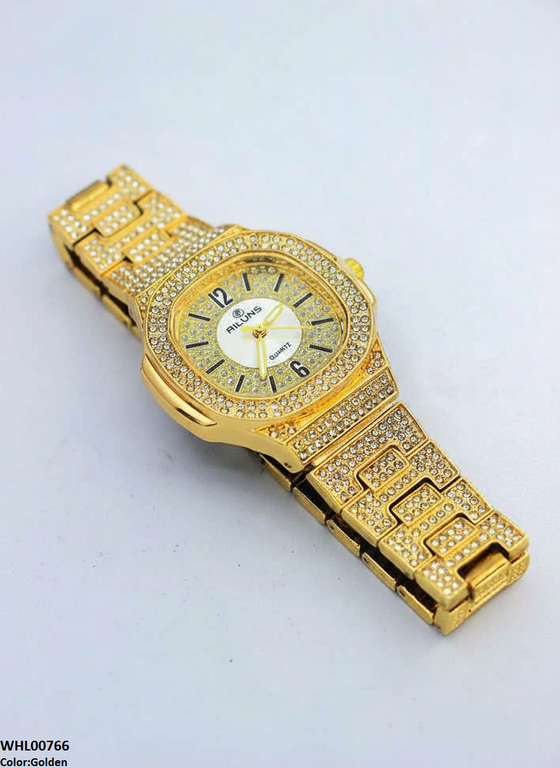 WHL00766 ZWA Rhinestone Round Dial Women's Watch - WHL