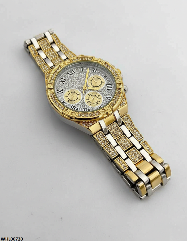 WHL00720 HWR Round Rhinestone Women's Watch - WHL