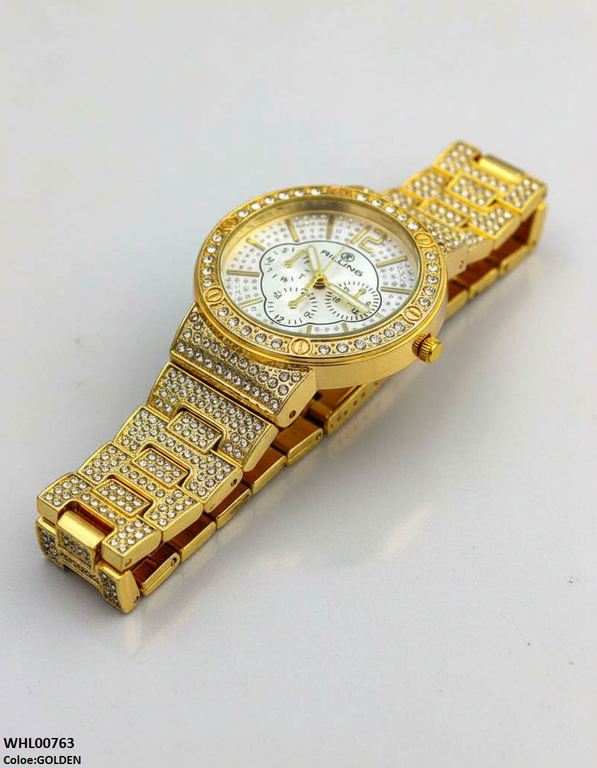 WHL00763 ZWA Round Rhinestone Women's Watch - WHL