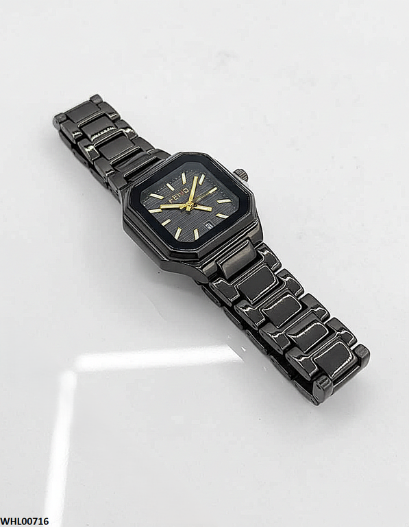 WHL00716 HWR Square Black Dial Women's Watch - WHL