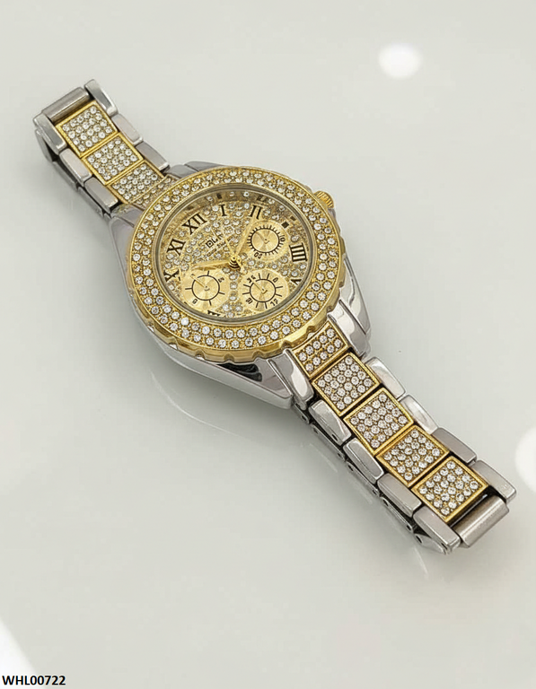 WHL00722 HWR Round Stone Dial Women's Watch - WHL