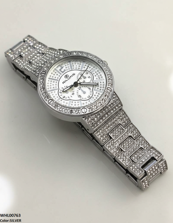 WHL00763 ZWA Round Rhinestone Women's Watch - WHL